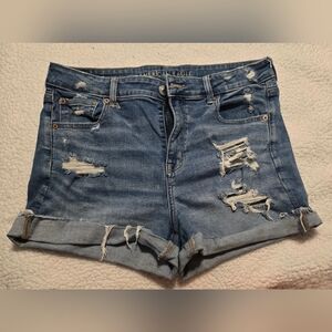 Size 14 - American Eagle Distressed Jean Shorts